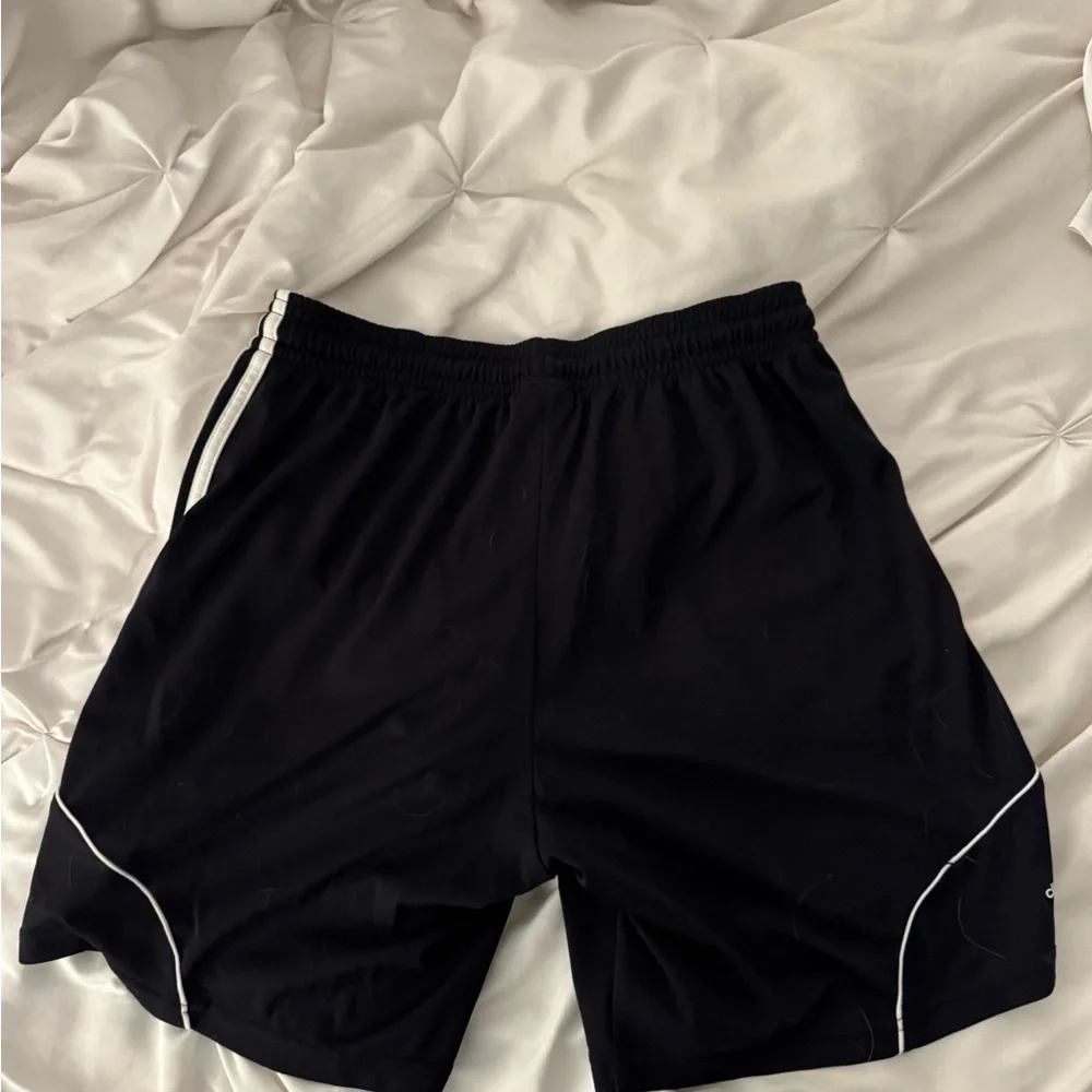 Adidas Black Shorts with White Stripes - Picture 3 of 3